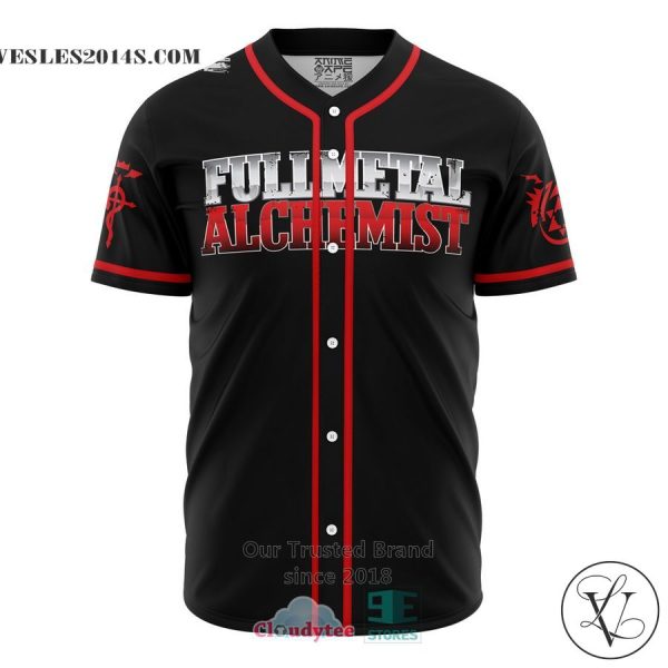 Elric Full Metal Alchemist Baseball Jersey