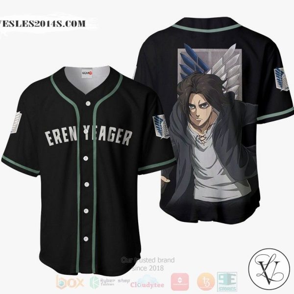 Eren Yeager Attack On Titan Final Anime Baseball Jersey