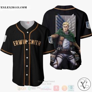 Erwin Smith Attack On Titan Anime Baseball Jersey