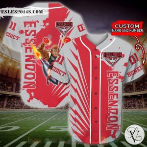 Essendon Bombers AFL Personalized Baseball Jersey