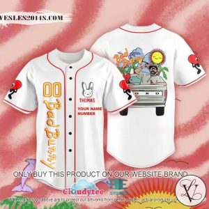 Exclusive Bad Bunny Personalzied Baseball Jersey