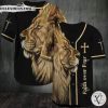 Faith Over Fear Lion King Jesus Baseball Jersey Shirt