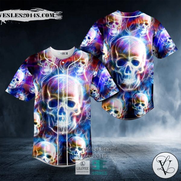 Fantasy Island Skull Baseball Jersey