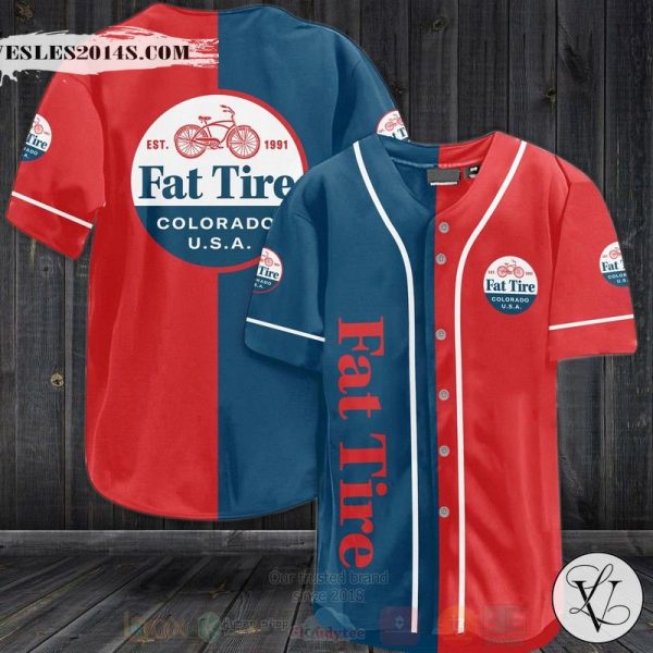 Fat Tire Baseball Jersey Shirt
