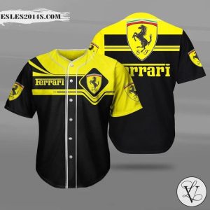 Ferrari 3d Baseball Jersey