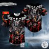 Fire Dragon Skull Custom Baseball Jersey