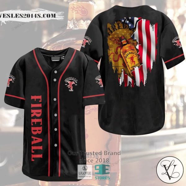 Fireball Cinnamon Whisky Baseball Jersey