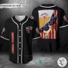 Fireball Whisky United States Flag black Baseball Jersey