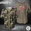 Fireball Whisky United States Flag green camo Baseball Jersey
