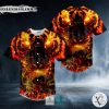 Flaming Lava Lion Zombie Ghost Skull Baseball Jersey