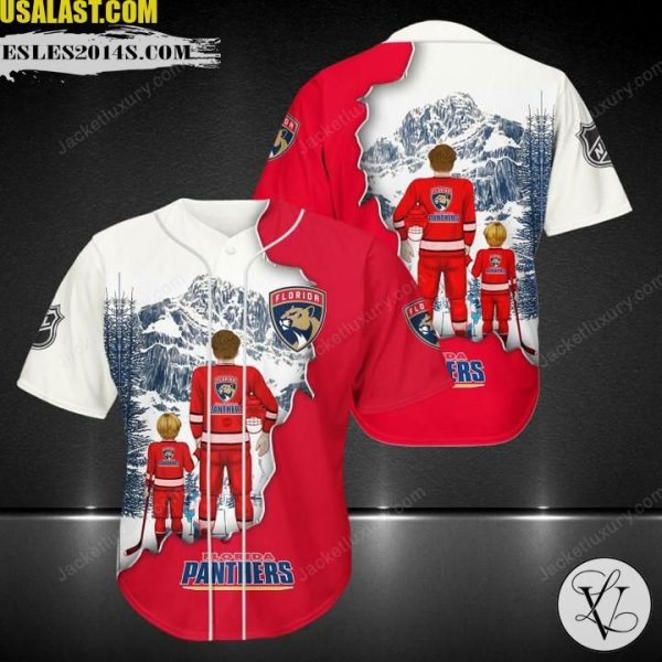 Florida Panthers Father And Son Team Baseball Jersey Shirt