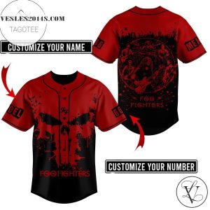 Foo Fighters Baseball Jersey 3d All Over Printed