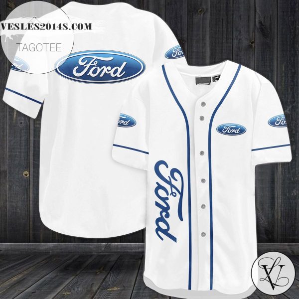 Ford Baseball Jersey – White
