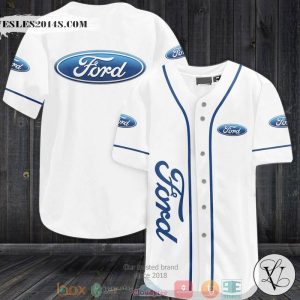 Ford White Baseball Jersey