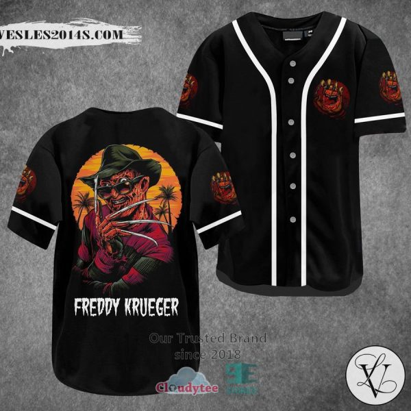 Freddy Kruege Horror black Baseball Jersey