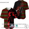 Freddy Krueger Never Sleep Again Nightmare Elm Street Baseball Jersey