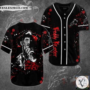 Freddy Krueger One Two I’m Coming For You Baseball Jersey