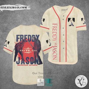 Freddy vs Jason Horror Movie Baseball Jersey