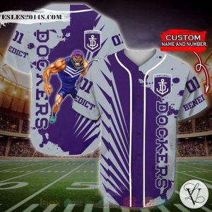 Fremantle Dockers AFL Personalized Baseball Jersey