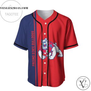 Fresno State Bulldogs Baseball Jersey Half Style – NCAA