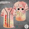 Friday the 13th Jason Voorhees Face orange Baseball Jersey