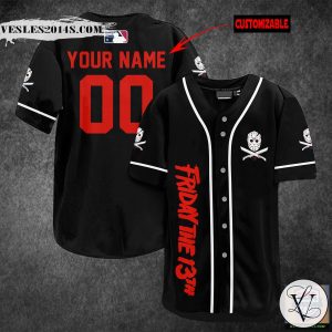 Friday the 13th Personalized Baseball Jersey Shirt