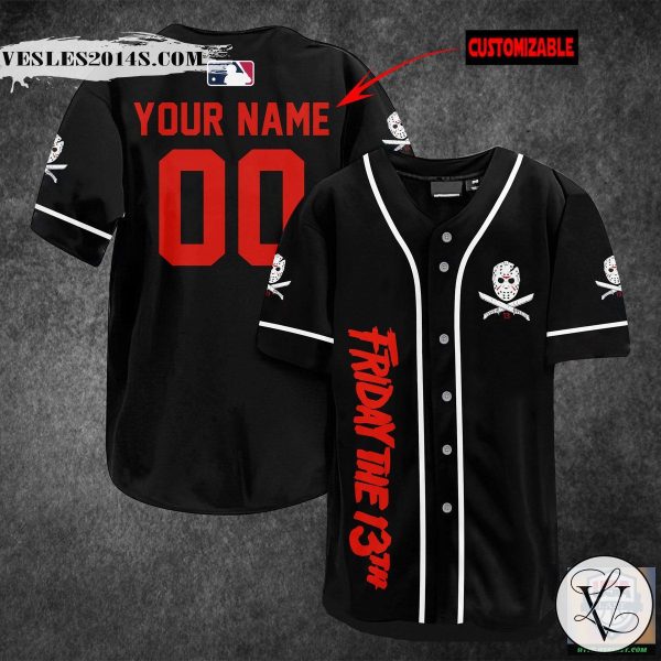 Friday the 13th Personalized Baseball Jersey Shirt
