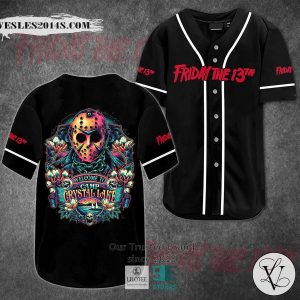 Friday the 13th Welcome to Crystal Lake Horror Movie Baseball Jersey