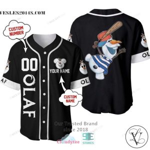 Frozen Olaf Personalized Baseball Jersey Shirt