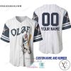 Frozen Olaf Style Personalized Baseball Jersey Shirt