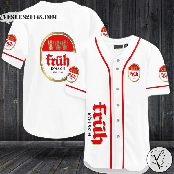 Fruh Kolsch beer Baseball Jersey
