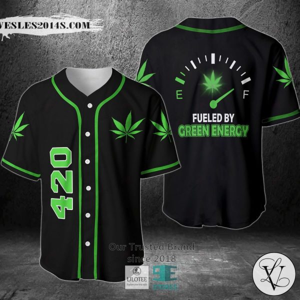 Fueled By Green Energy Baseball Jersey
