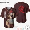 Gaara Naruto Anime Baseball Jersey