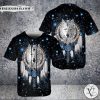Galaxy Dreamcatcher Wolf 3D Native American Baseball Jersey