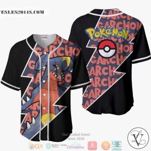 Garchomp Pokemon Baseball Jersey Shirt