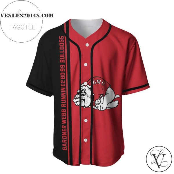 Gardner-Webb Runnin’ Bulldogs Baseball Jersey Half Style – NCAA