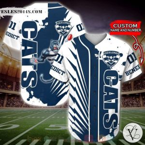 Geelong Cats AFL Personalized Baseball Jersey