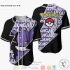 Gengar Pokemon Baseball Jersey Shirt