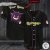 Gengar Pokemon Custom Name Baseball Jersey Shirt