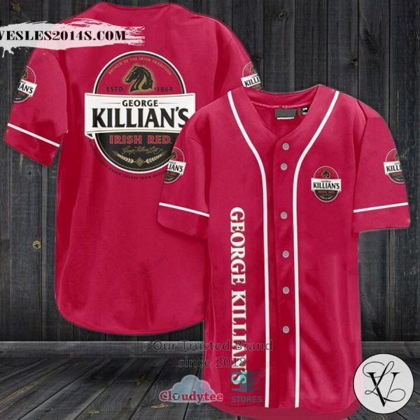 George Killian’s Irish Red logo pink Baseball Jersey