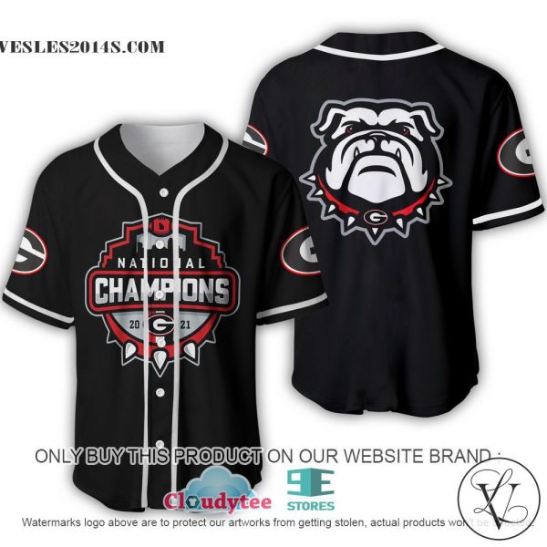 Georgia Bulldogs Champion Baseball Jersey