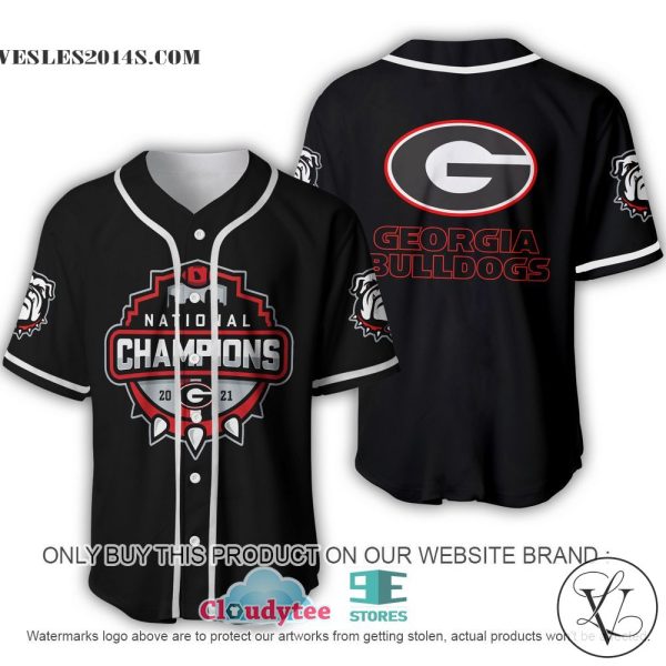 Georgia Bulldogs National Champion 2021 Baseball Jersey