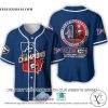 Georgia Bulldogs X Atlanta Braves 2021 State of Champions Blue Baseball Jersey