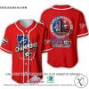 Georgia Bulldogs X Atlanta Braves 2021 State of Champions Red Baseball Jersey