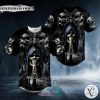 Ghost Butterfly Prayer Skull Baseball Jersey