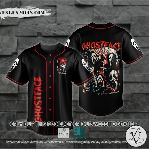 Ghost Face Sceam Do You Like Scary Movies Halloween Baseball Jersey