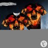 Ghost Fire Lava Skull Baseball Jersey
