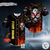 Ghost Fire Super Head Skull Custom Baseball Jersey