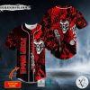 Ghost Red Kross Grim Reaper Skull Custom Baseball Jersey