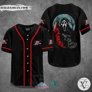 Ghostface Horror Movie Baseball Jersey
